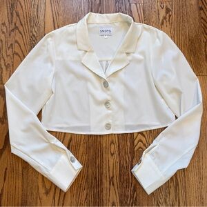 SNDYS White Button-Up Shirt